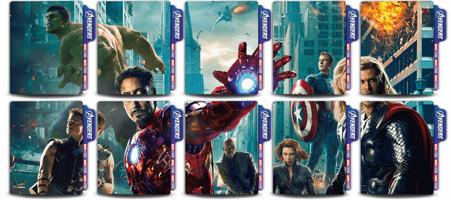 Avengers 1 sequential collage folder icon by zenoasis on DeviantArt