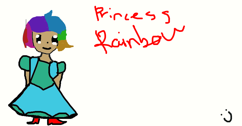 Princess Rainbow by ChipsAndPencil on DeviantArt