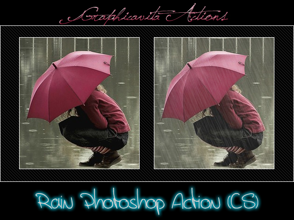 Rain Photoshop Action