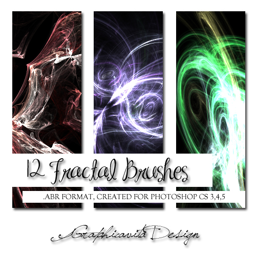 12 Fractal Brushes Set