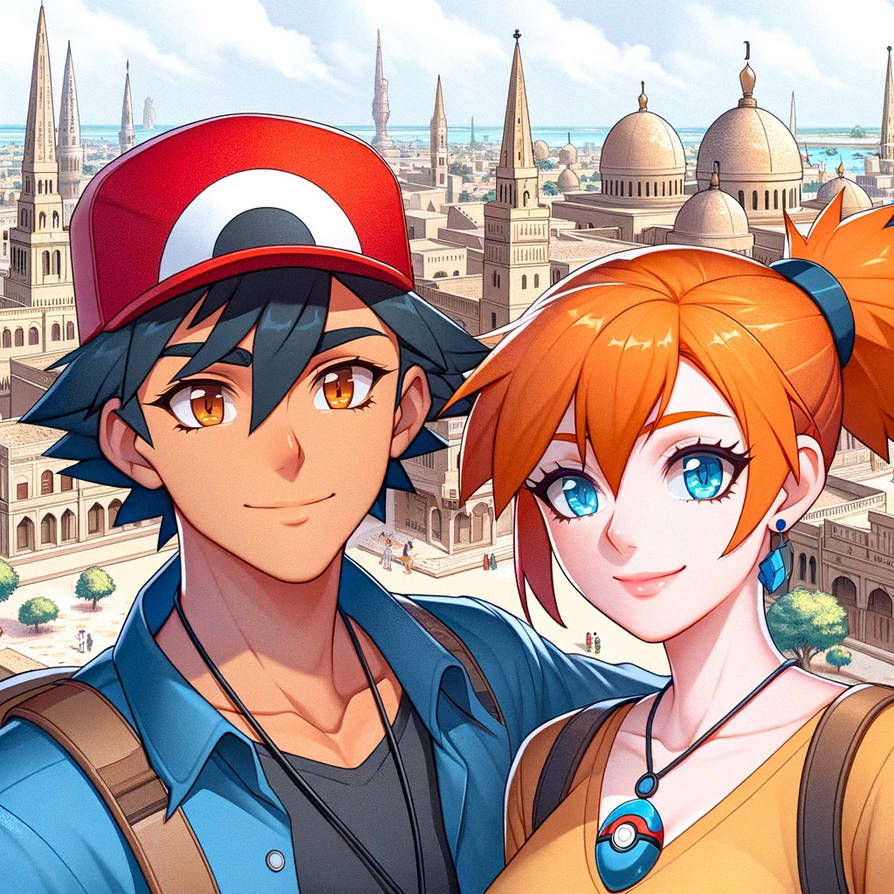 Ash and Misty Visit Sudan by Maruku24 on DeviantArt