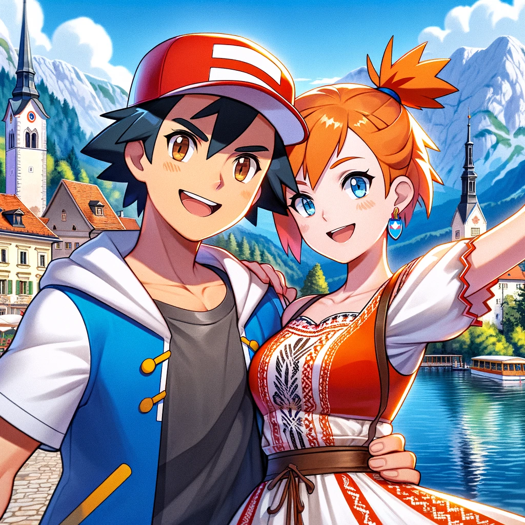 Ash and Misty Visit Slovenia by Maruku24 on DeviantArt
