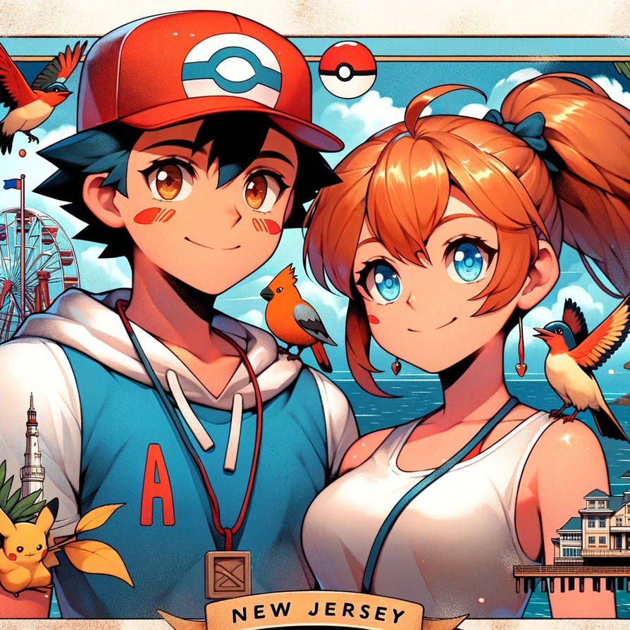 Ash and Misty Visit New Jersey by Maruku24 on DeviantArt