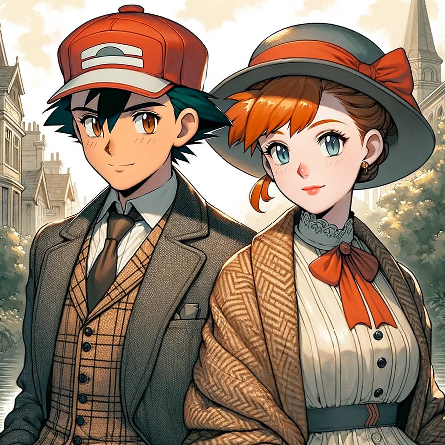 Ash and Misty During The 1900's by Maruku24 on DeviantArt