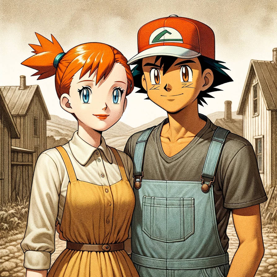 Ash and Misty During The 1930's by Maruku24 on DeviantArt