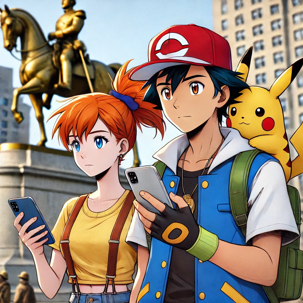 Ash and Misty In New York City Doing... This! by Maruku24 on DeviantArt