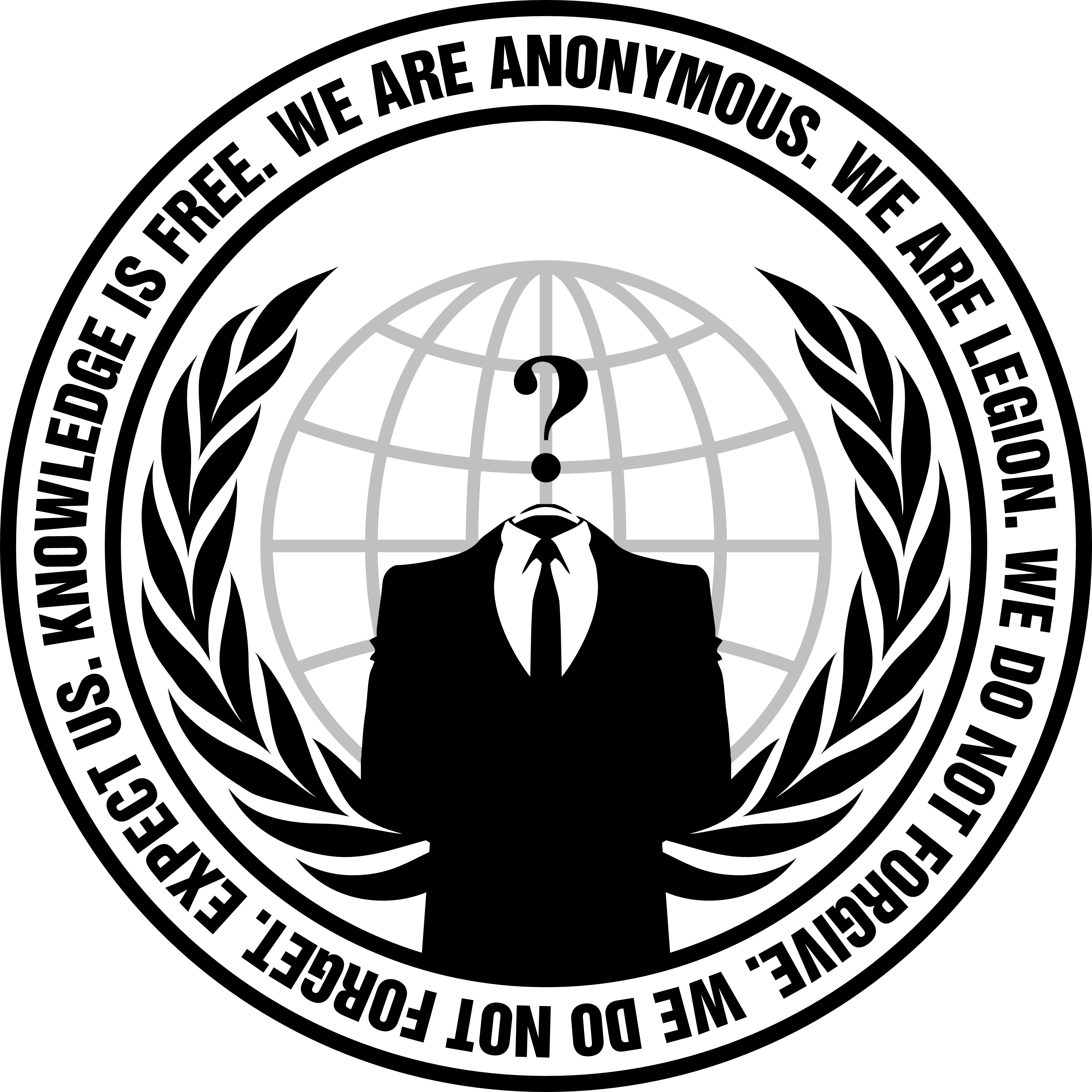 Anonymous Logo with Slogan Flash Animation