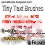 tiny text brushes