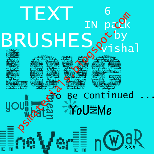 text brushes