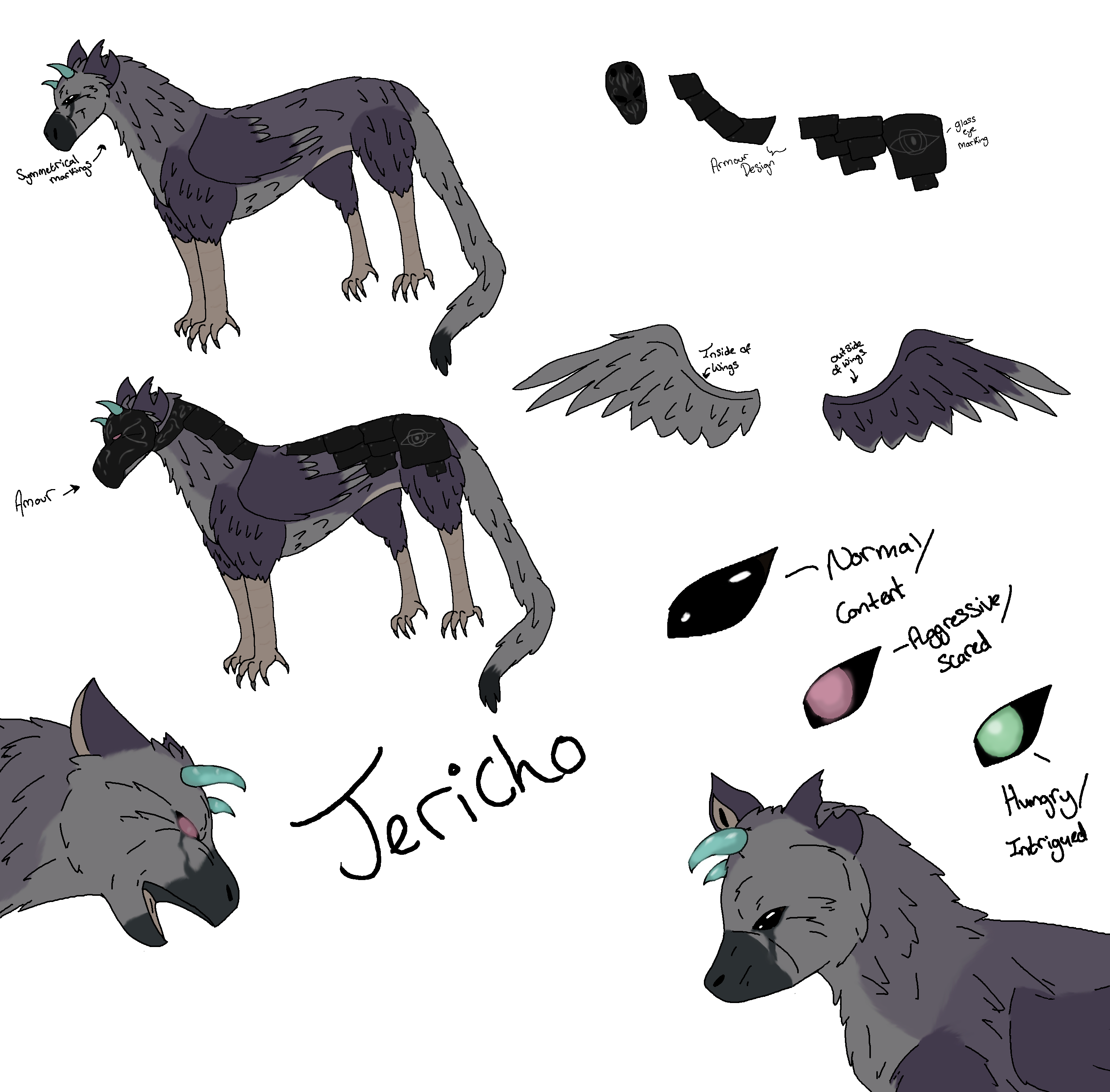 Jericho Reference Sheet by H202Cadfan on DeviantArt