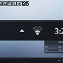 White circular wireless network sys.tray icon