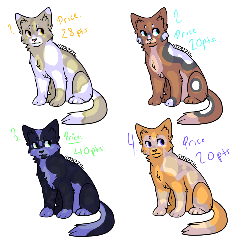 Chibi Cat Adoptable Batch #1 OPEN by K33KS on DeviantArt