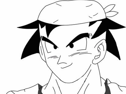 Imagem de Goku para imprimir e pintar - 7