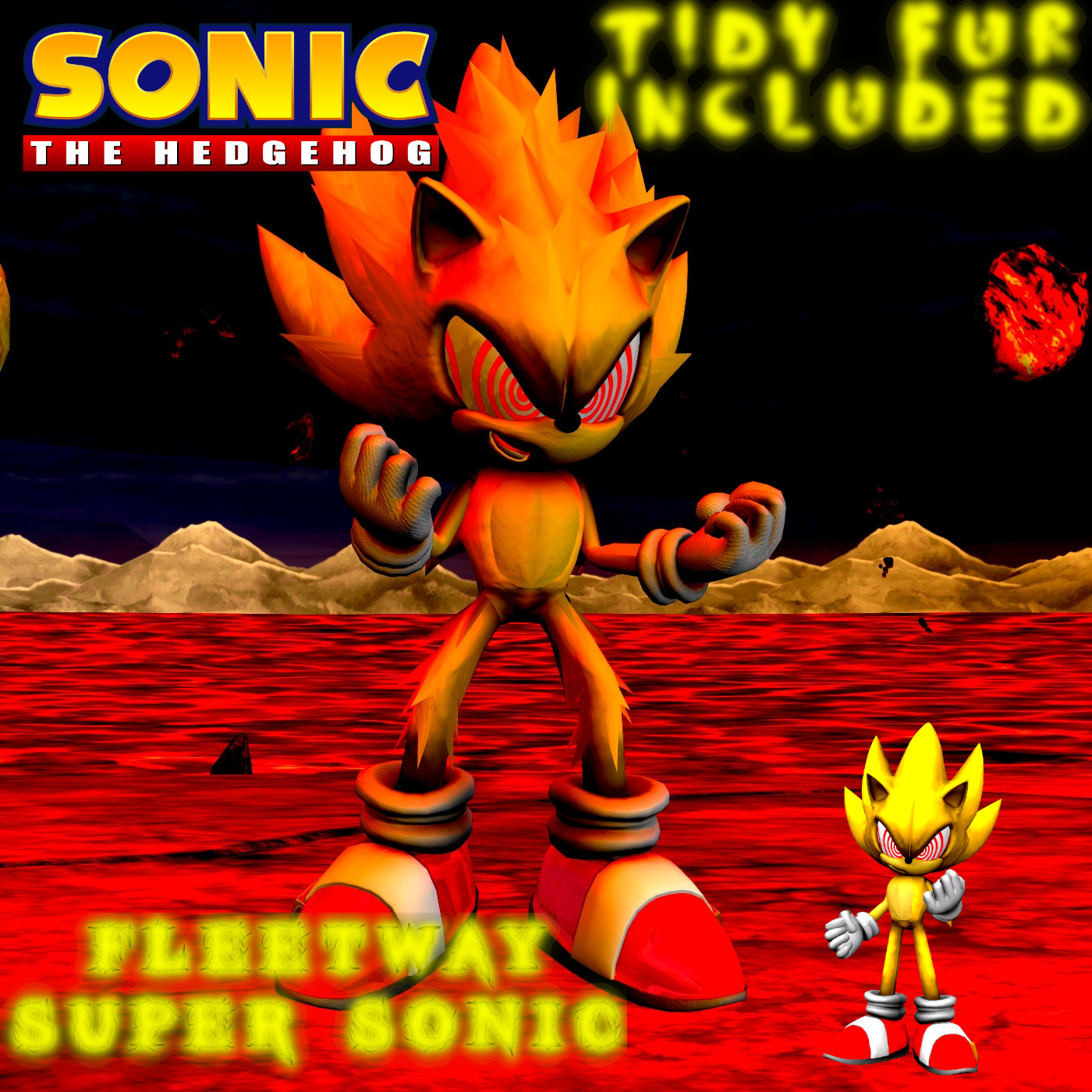 Fleetway Super Sonic Rendering by BrutalSurge402X on DeviantArt