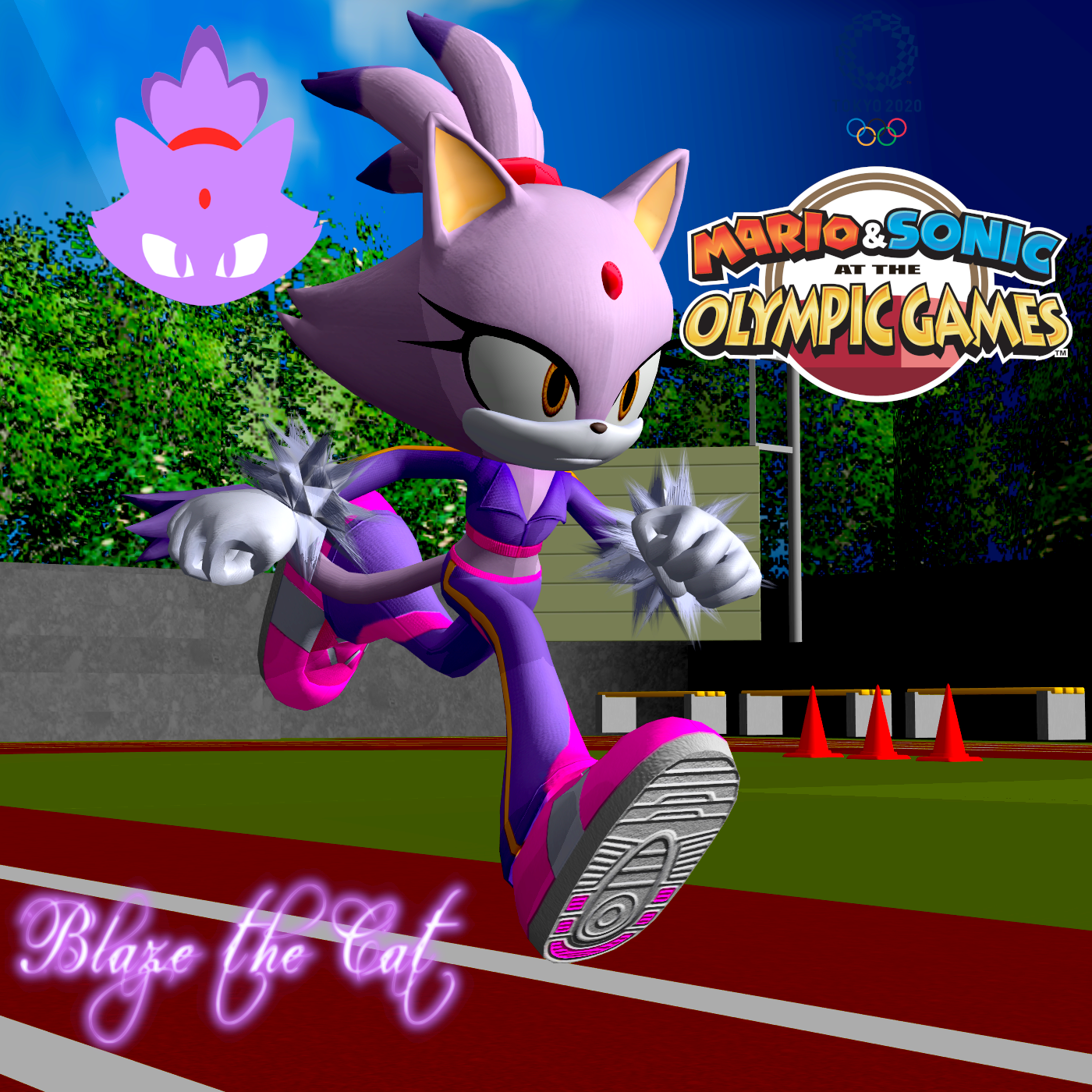 Blaze the Cat (Track) (Tokyo 2020) (XNALara Model) by BrutalSurge402X on  DeviantArt