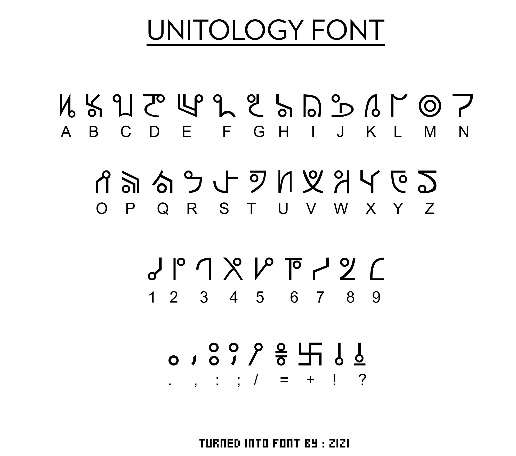 UNITOLOG Font - Dead Space