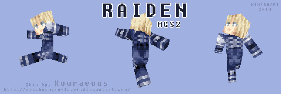 Raiden Mgs2 Minecraft Skin By Sesshoumaru Lover On Deviantart
