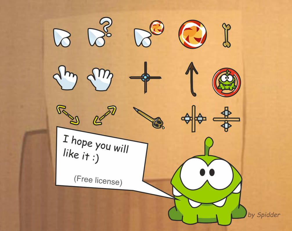 Cut the Rope Cursors, ver.1 by iSpidder