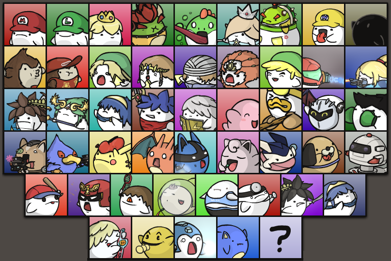 Super Smash Boos - CHARACTER STICKER SELECT!