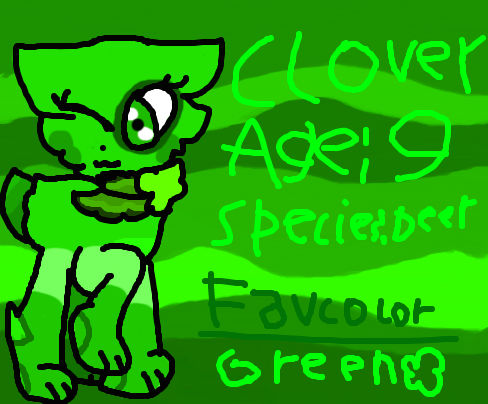 Clover Ref Sheet Entry by TeslaFurry on DeviantArt
