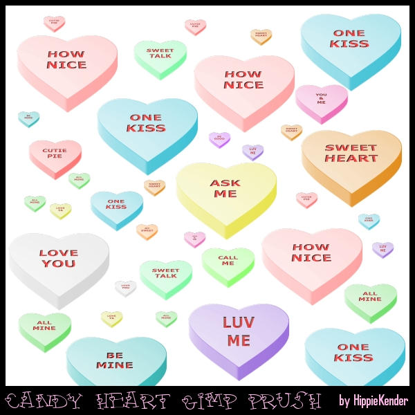 Candy Heart GIMP Brush by HippieKender on DeviantArt