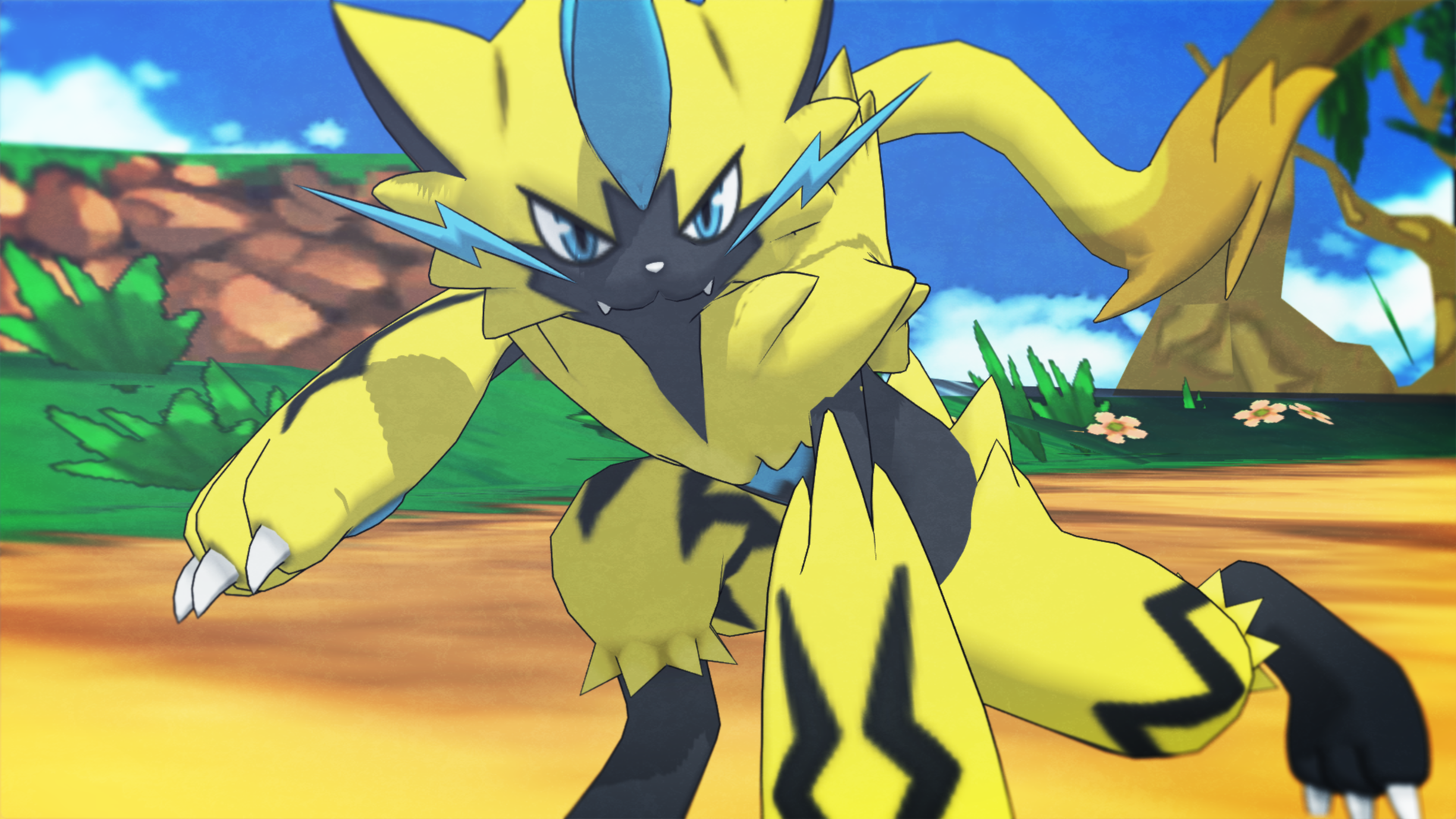 Zeraora (Pokemon Ultra Sun and Moon) Rebuilt.