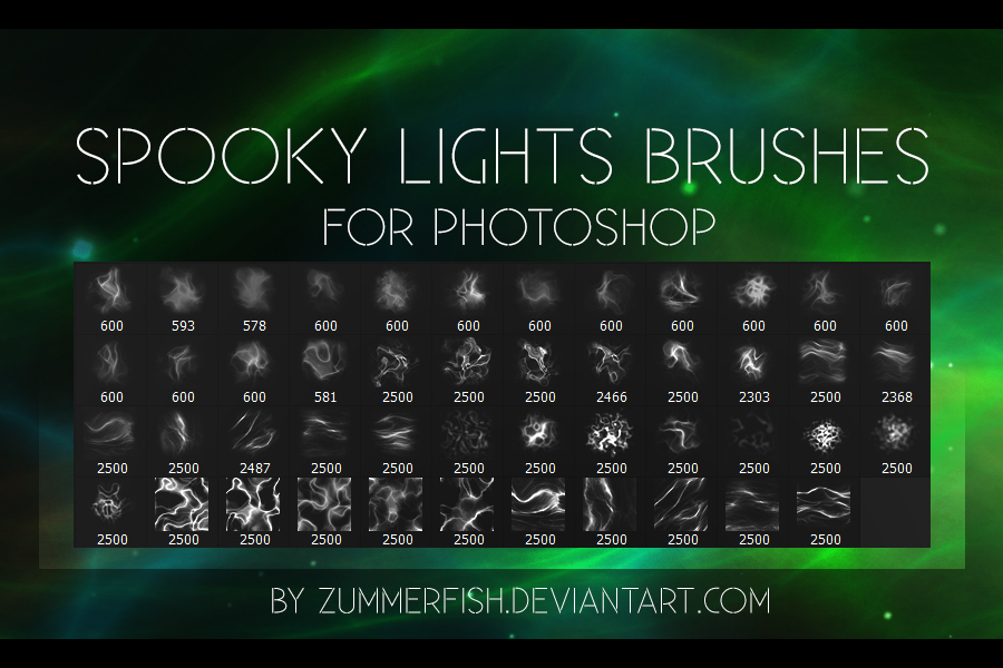 Premium zummerfish's spooky lights brushes