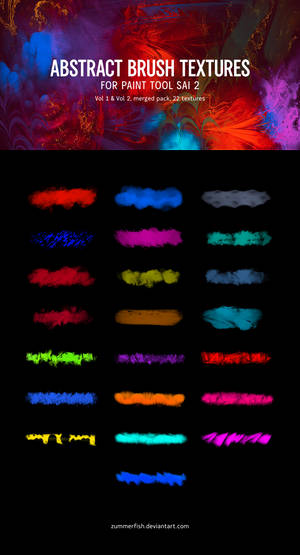 Abstract Brushes For Paint Tool Sai 2 
