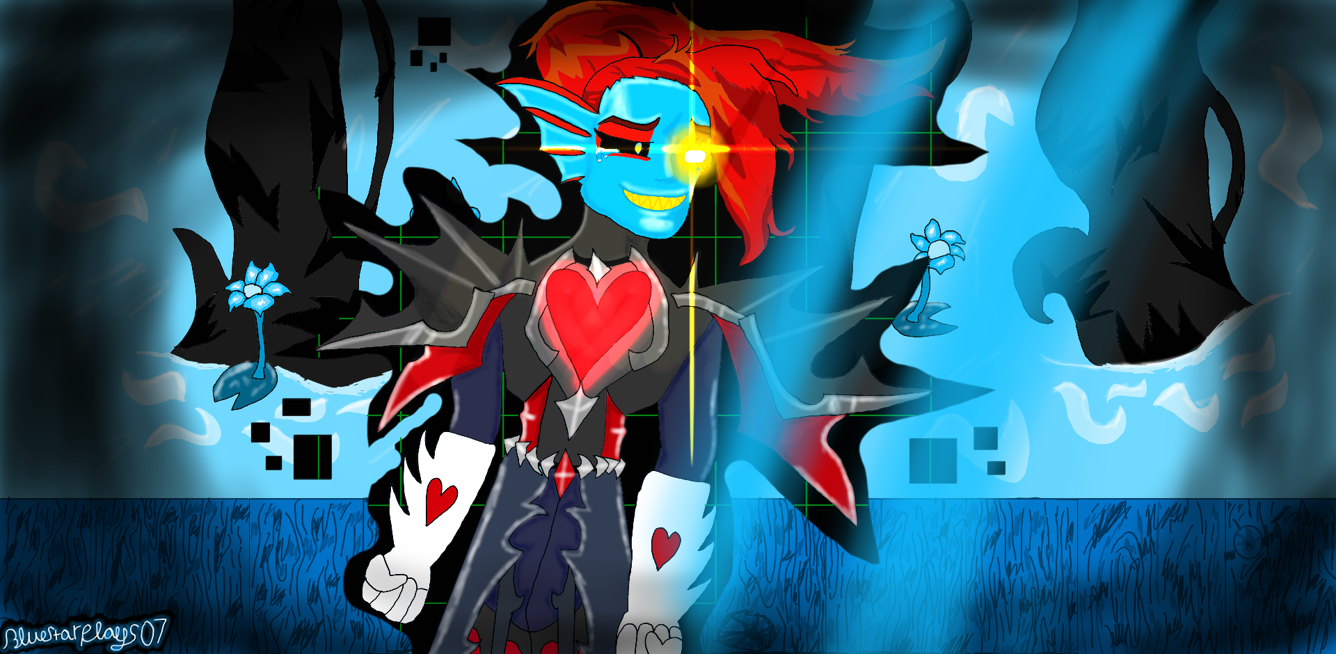 Undyne The Undying Undertale Fanart By Bluestarplays07 On Deviantart