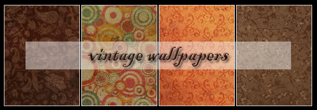 vintage wallpaper set