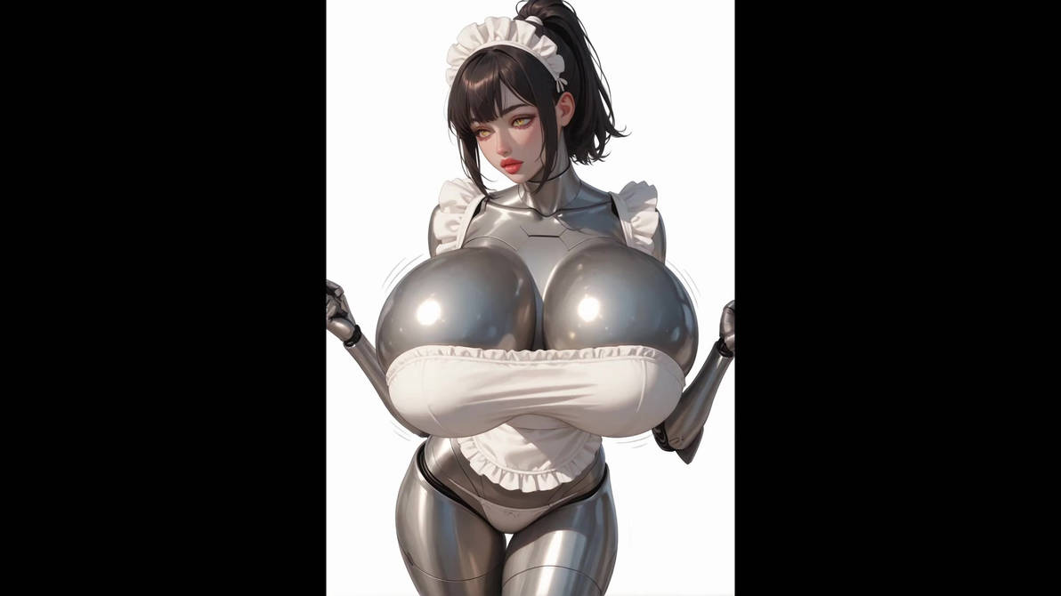Robot maid with massive breasts