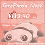 TarePanda Clock xWidget Skin