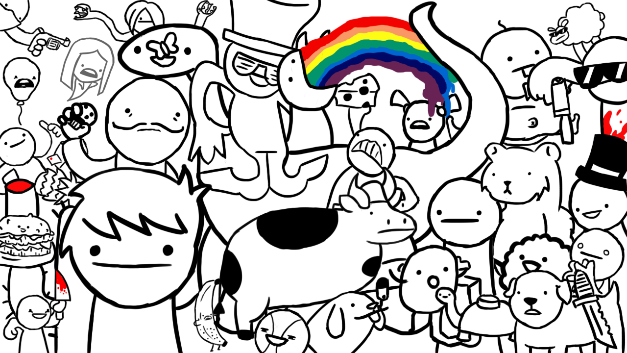 Asdf Movie 110 characters by SweNekoDragon on DeviantArt