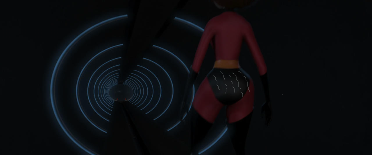 Elastigirls gurgling butt by 7kr on DeviantArt