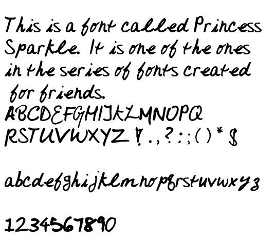 Princess Sparkle Font