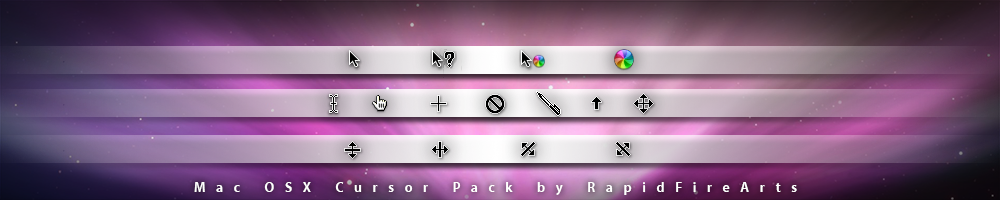 Mac OSX Cursor Pack by RapidFireArts v1.0