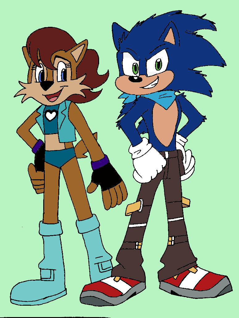 Sonic the Hedgehog and Sally Acorn by KHWarrior on DeviantArt
