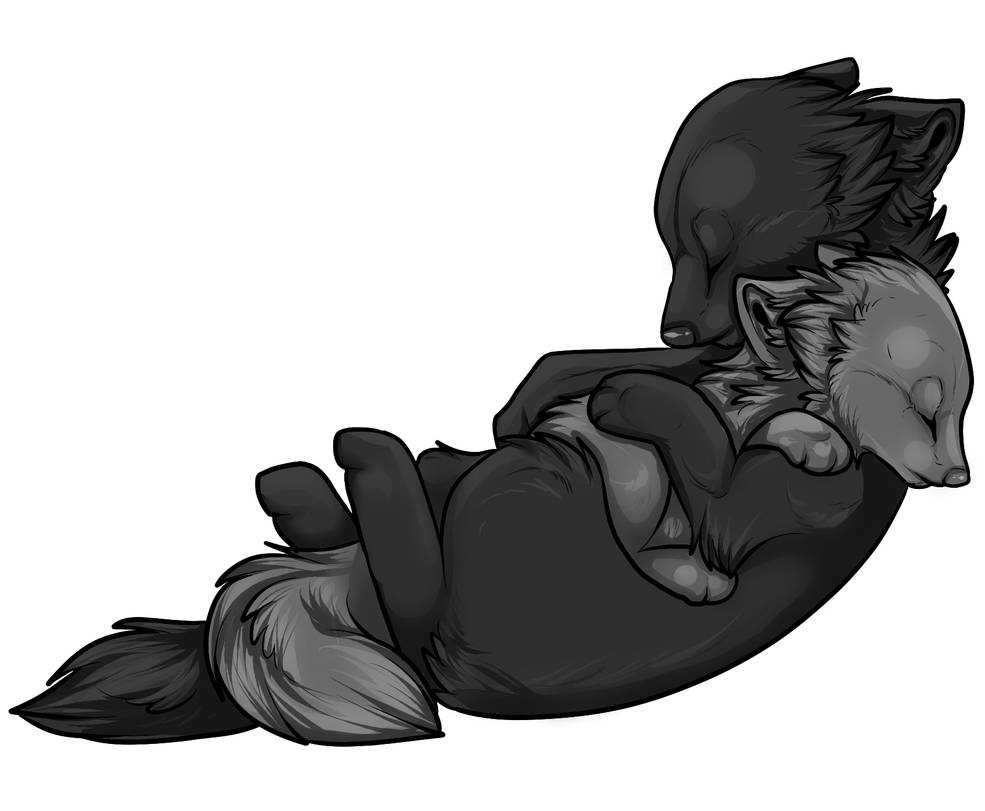 Wolf Couple Free Lineart By Secretssecret On Deviantart