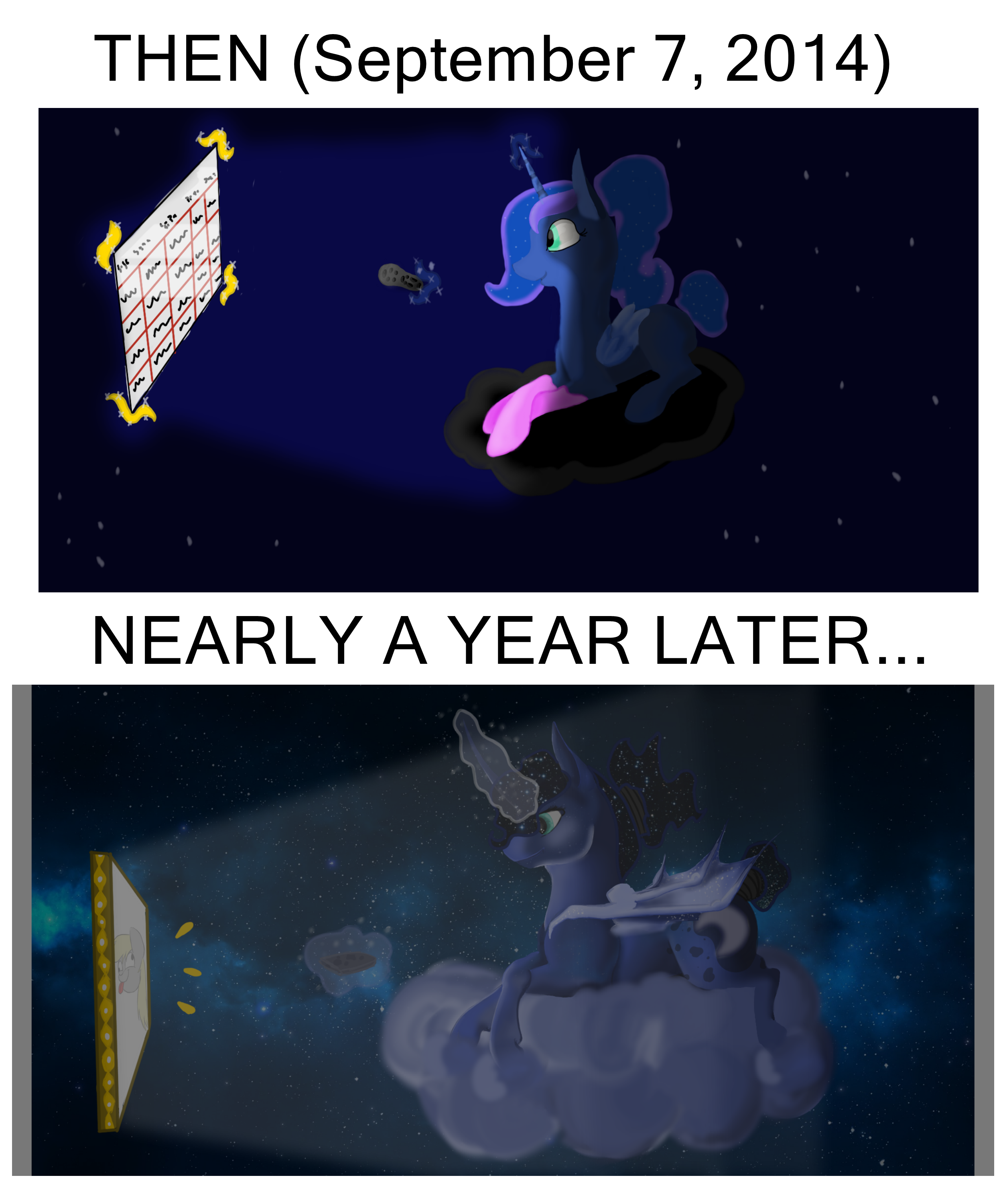 Then vs. Now (Luna) by Twizzler787 on DeviantArt