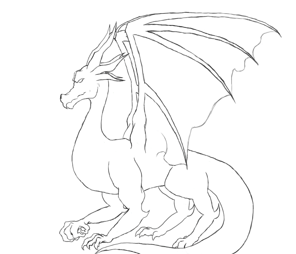 Dragon Template by AnohaVestala on DeviantArt