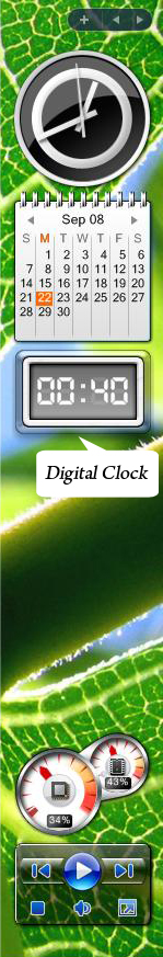 Black Digital Clock