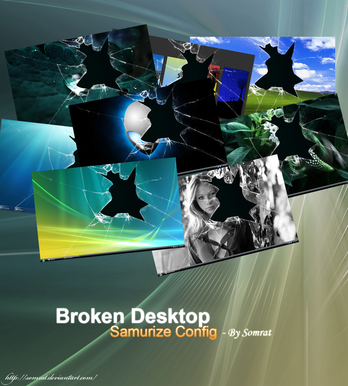 Broken Desktop - Samurize