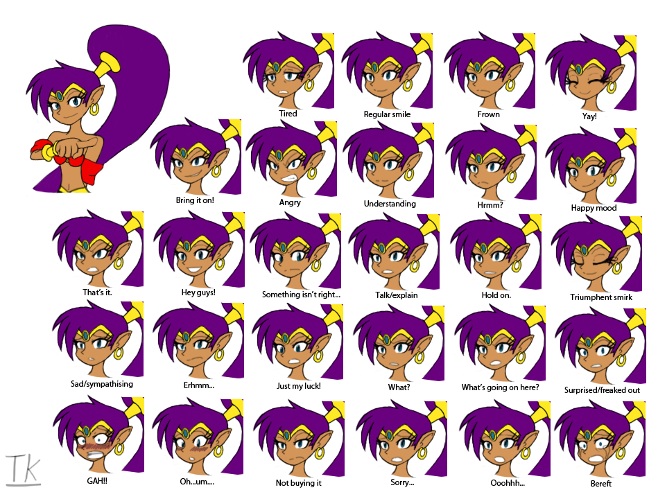 Shantae expressions