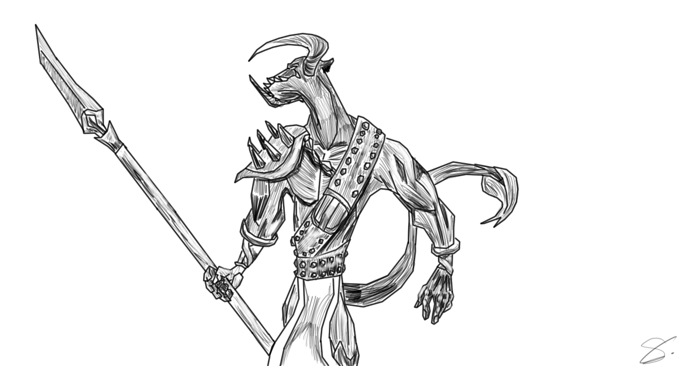 Minotaur Sketch by SaturnStormXD on DeviantArt