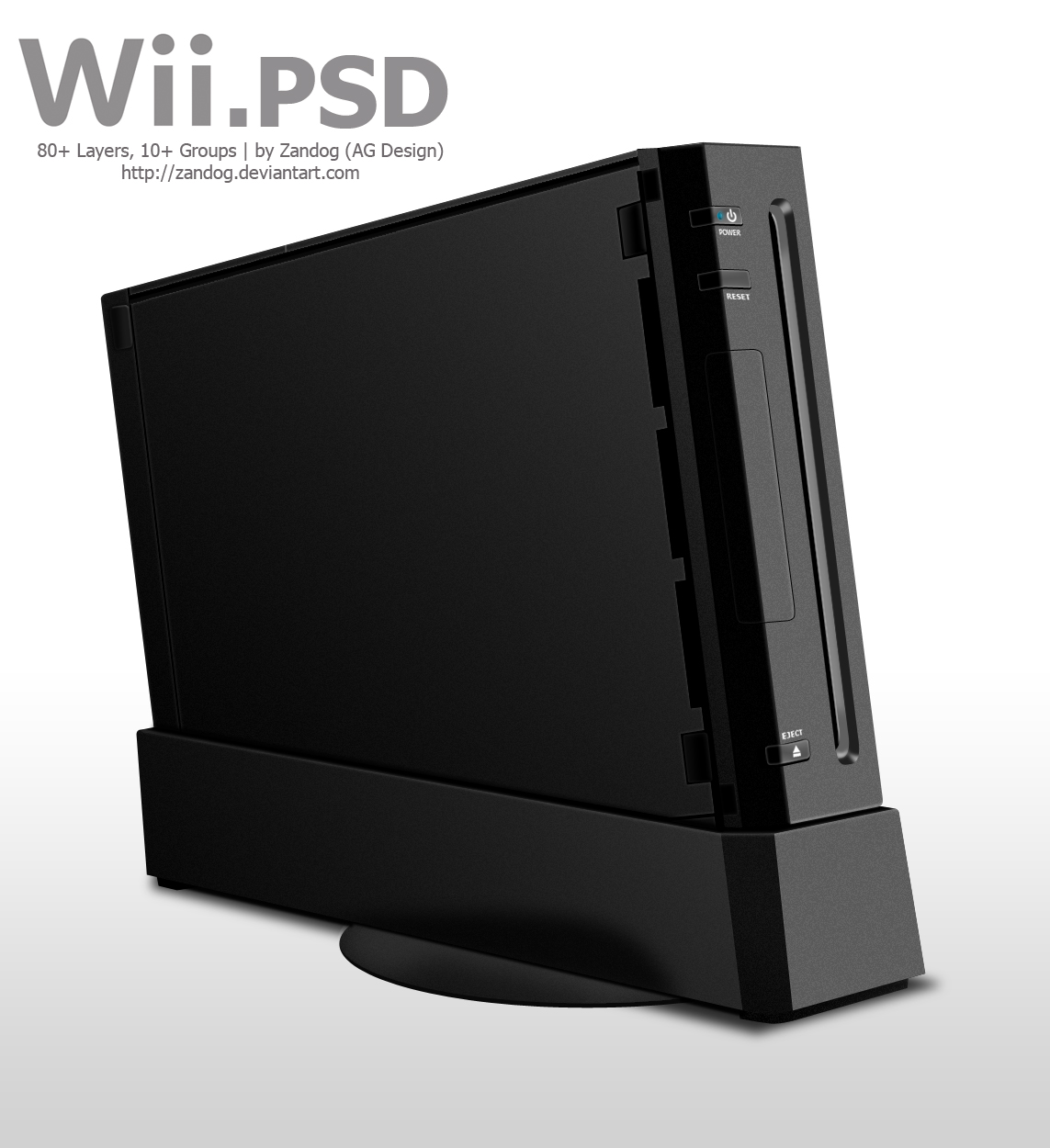 Nintendo Wii Black .PSD by zandog on DeviantArt