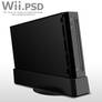 Nintendo Wii Black .PSD