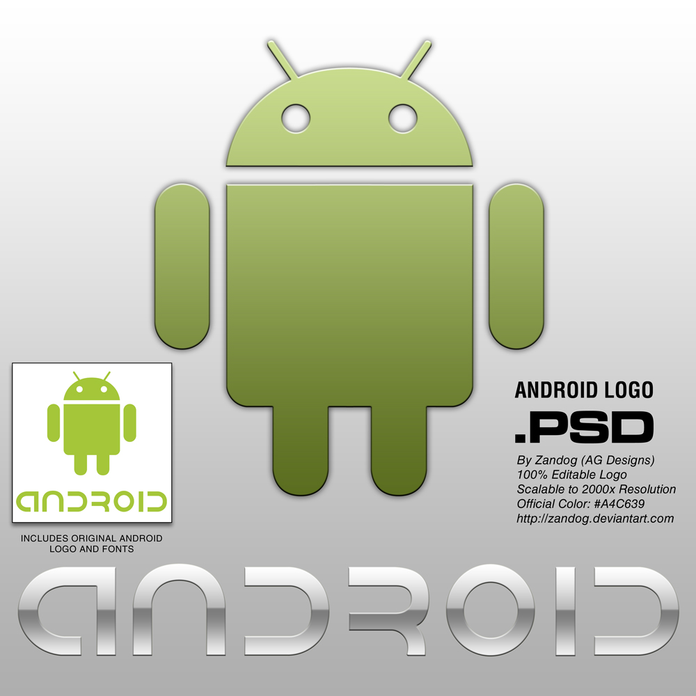 Android Logo HD .PSD