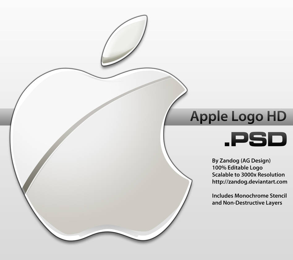 Apple Logo HD PSD By Zandog On DeviantArt Apple Logo HD PSD By Zandog On DeviantArt