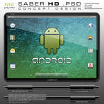 HTC SABER HD Tablet .PSD by zandog