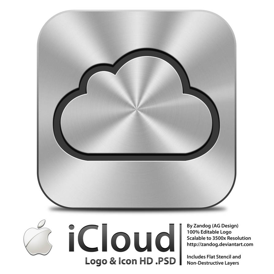 Apple iCloud Logo - Icon .PSD by zandog